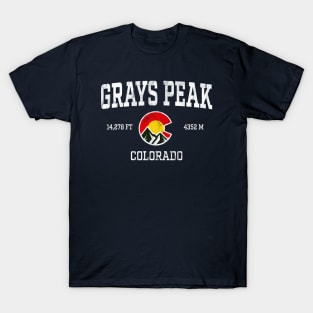 Grays Peak Colorado 14ers Vintage Athletic Mountains T-Shirt